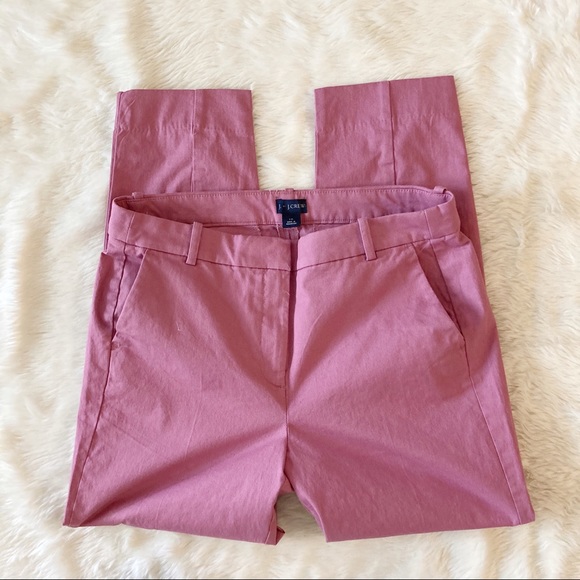 J.Crew Cameron Pink Slim Crop Midrise Chino Pant - Picture 5 of 12